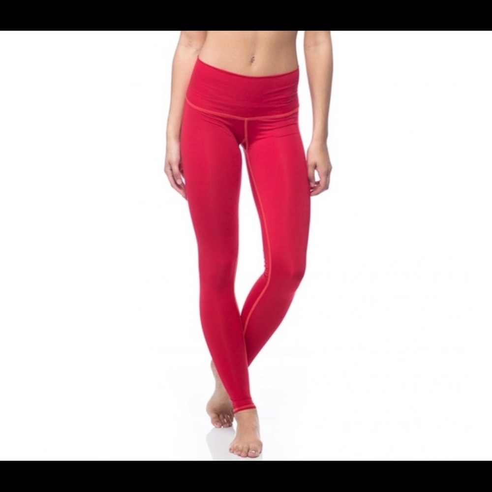 Teeki Fire On the Mountain Red Yoga Pants